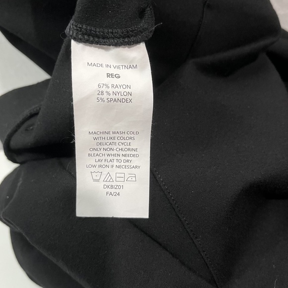 Quince Women's Ultra-Stretch Ponte Straight Leg Pants Black Size L 30" Inseam - Picture 6 of 8